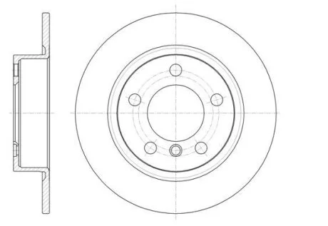 61441.00 - Гальмівний диск REMSA 6144100