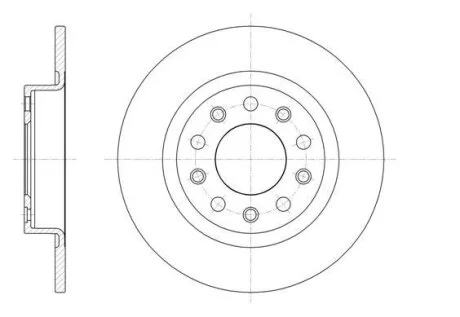 - Гальмівний диск REMSA 61445.00