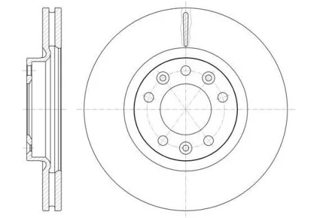 PEUGEOT Диск гальмівний передній 407 04- REMSA 61471.10
