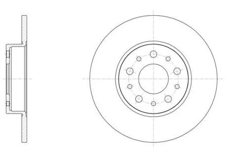 Диск гальмівний REMSA 6150000