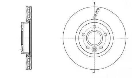 - Гальмівний диск REMSA 61589.10
