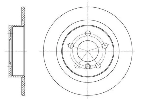 BMW Диск гальмівний задній X1/F48 REMSA 61597.00