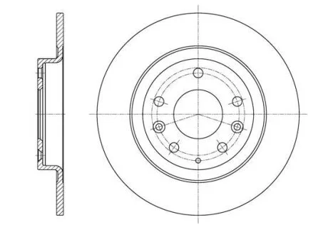 Диск гальмівний задній MAZDA CX-3 15- REMSA 61615.00