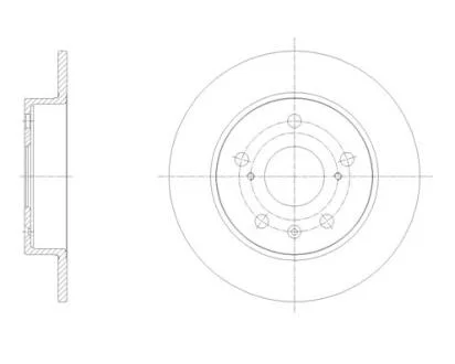 SUZUKI Диск гальмівний задній 259*9 Vitara 15-, SX4 S-Cross 13- REMSA 61666.00