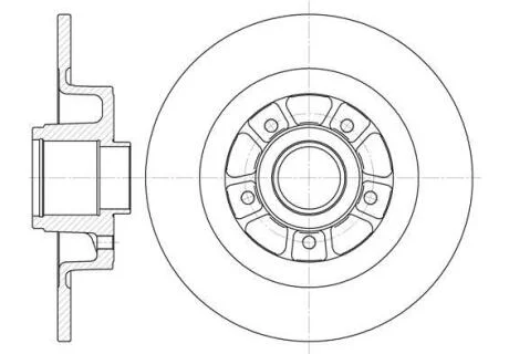 Диск гальмівний REMSA 6613.00