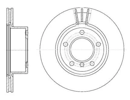 Диск тормозной BMW 1(E81)/3(E90) 04- перед.вент. REMSA 6652.10