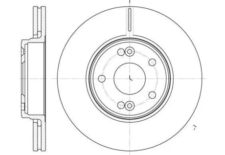 RENAULT диск гальмівний передн.Laguna 01- REMSA 6697.10