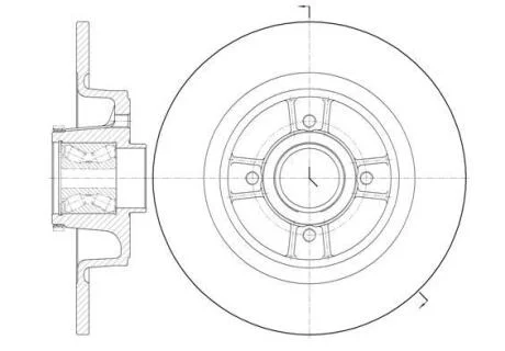 Диск гальмівний REMSA 6698.20