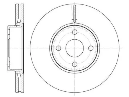 - Гальмівний диск REMSA 6704.10