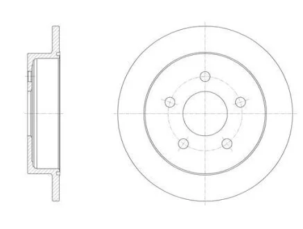 6719.00 - Гальмівний диск REMSA 671900