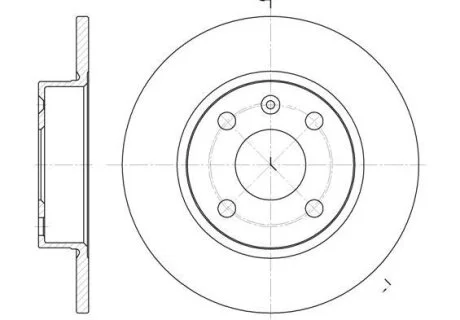 - Гальмівний диск REMSA 6738.00