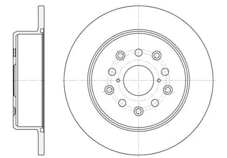 - Гальмівний диск REMSA 6752.00