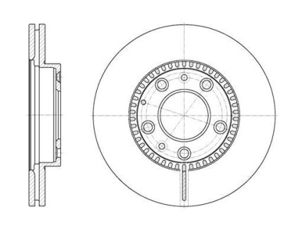 Диск тормозной MAZDA 626 -02 перед.вент. REMSA 6767.10