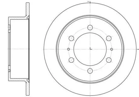 Диск гальмівний REMSA 6784.00
