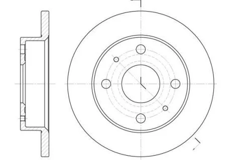 - Гальмівний диск REMSA 6830.00