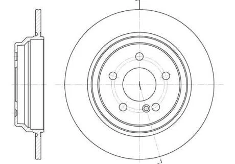 DB диск гальмівний задн. W220 REMSA 6864.00