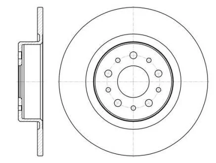 FIAT диск гальмівний задн. Alfa Romeo 156 REMSA 6968.00