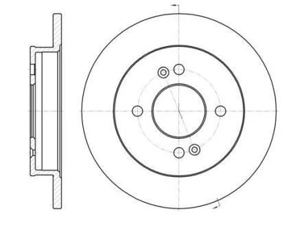 Диск тормозной HYUNDAI i10, KIA PICANTO задн. REMSA 6991.00