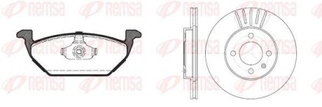 SEAT К-кт гальм. колодки + диски CORDOBA (6K1, 6K2) 1.9 SDI 99-02 REMSA 8633.03