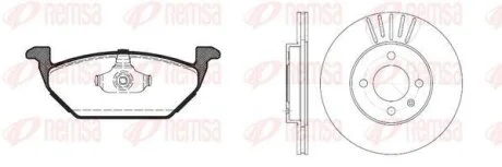 Фото 1 - seat к-кт гальм. колодки + диски cordoba (6k1, 6k2) 1.9 sdi 99-02 REMSA 8633.03 SEAT К-кт гальм. колодки + диски CORDOBA (6K1, 6K2) 1.9 SDI 99-02 REMSA 8633.03 (фото 1)