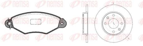 CITROEN К-кт гальм. колодки + диски XSARA (N1) 1.9 D 98-05 REMSA 8643.00