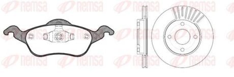 FORD К-кт гальм. колодки + диски FOCUS I (DAW, DBW) 1.8 TDCi 02-04 REMSA 8691.00 (фото 1)