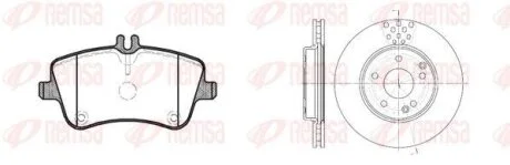 DB К-кт гальм. колодки + диски C-CLASS (W203) C 180 (203.035) 00-02 REMSA 8768.00