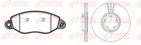 FORD К-кт гальмівні колодки + диски Transit 00- REMSA 8772.02