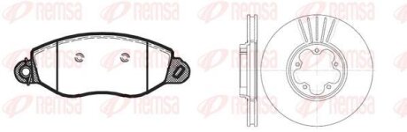 FORD К-кт гальмівні колодки + диски Transit 00- REMSA 8772.03