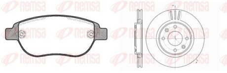 CITROEN К-кт гальм. колодки + диски BERLINGO 07/96- C2 09/03- C3 11/09- C3 PICASSO 02/09- C3 PLURIEL 05/03- C4 11/04- C5 08/04- REMSA 8841.01
