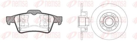 RENAULT К-кт гальм. колодки + диски Laguna 01- REMSA 8842.00