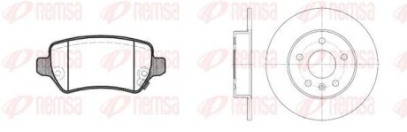 KIA К-т гальм (диски 6578.00 +колодки 0957.02) Venga 10-,Pro Ceed,Opel Astra G,H,Combo,Meriva,Zafira B REMSA 8957.00