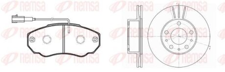 CITROEN К-т гальмівних колодок + диски JUMPER 1000/1400kg REMSA 8960.00 (фото 1)