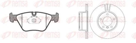 BMW К-кт гальмівні колодки + диски перед. 2,5/3,0: E46, X3(E83) REMSA 8963.00 (фото 1)