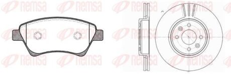 RENAULT К-кт гальм. колодки + диски Megane II, Kangoo 02- REMSA 8976.02