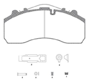 Колодки тормозные дисковые, комплект REMSA JCA63720