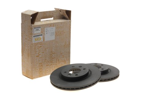 Диск тормозной передний (к-т 2 шт) Megane 96-02, Dachia Logan 04- 259 mm RENAULT 402062984R