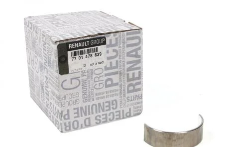 Вкладыши коренные STD(10шт) 1.9-2.0dci.2.0 16VTraficII.Kangoo.LagunaII.MeganeII RENAULT 7701478839