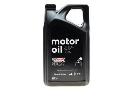 Олива двигуна 5L Castrol GTX RN-SPEC 5W-30 RENAULT 7711658108