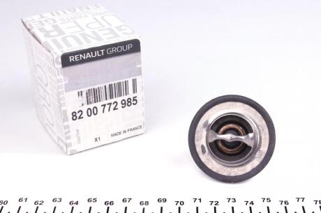 Термостат Duster/Logan/Clio/Kangoo/Megane I, II, III 1,4/1.6/2.0i 98- (88 C) RENAULT 82 00 772 985