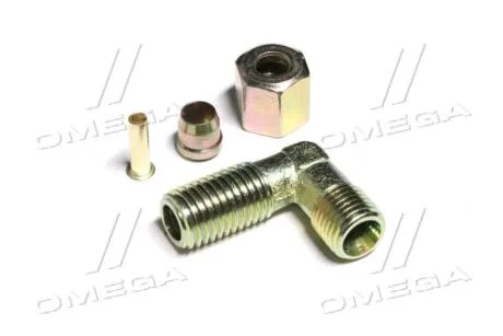 Фітінг пневматичний L- подібний різьбовий (Dвнут.=6мм, М12х1,5) (сталевий) RIDER RD 02.88.17