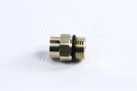 З\'єднувач пневматичний різьбовий-цанговий прямий М16х1.5-6 латунь RIDER RD 08.24.00