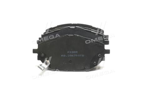 Тормозные колодки передние (18.6 мм) (система BOSCH) Toyota Auris Corolla 12-18 RIDER RD.25670STD