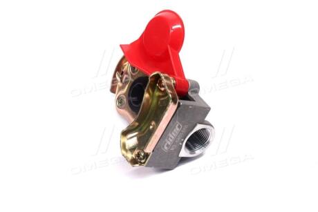 Головка з\'єднувальна тип PALM червона M22x1,5 з відсікаючим клапаном RIDER RD 48014AB