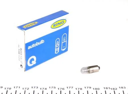 Автолампа T4W 12V 4W BA9s MCC (габариты, освещение салона) Ring R233