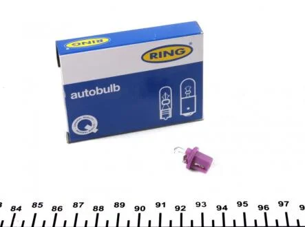 Автолампа 12V 0.4W BX8.5d Violet (в щиток приборов) !!!100% ЙДЕ ЗСУ!!! Ring R509TVI