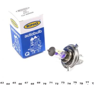 Автолампа H4 12V 60/55W P43t All Weather Halogen Headlamp Ring R572
