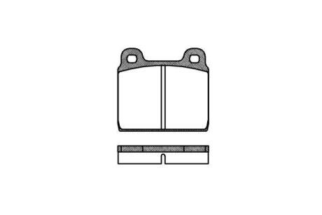 Тормозные колодки передние Opel, Mercedes 200 -77, VW T-2 67-79 ROADHOUSE 2002.00