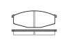 Тормозные колодки передние (17.0mm) Nissan Patrol 82-85 (Lucas) ROADHOUSE 2129.00 (фото 1)