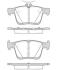 Колодки тормозные задние (система TEVES) Audi A7 Skoda Octavia VW Golf 12- ROADHOUSE 21516.00 (фото 1)